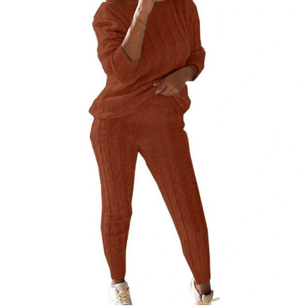 2pc Cable Knit Sweater Set - Picture 2 of 9